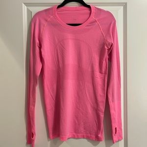 Hot Pink Lululemon Long Sleeve Top